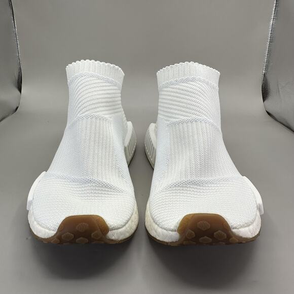 Adidas NMD City Sock CS1 Shoes Mens Size 7 White Primeknit Boost Gum Sole